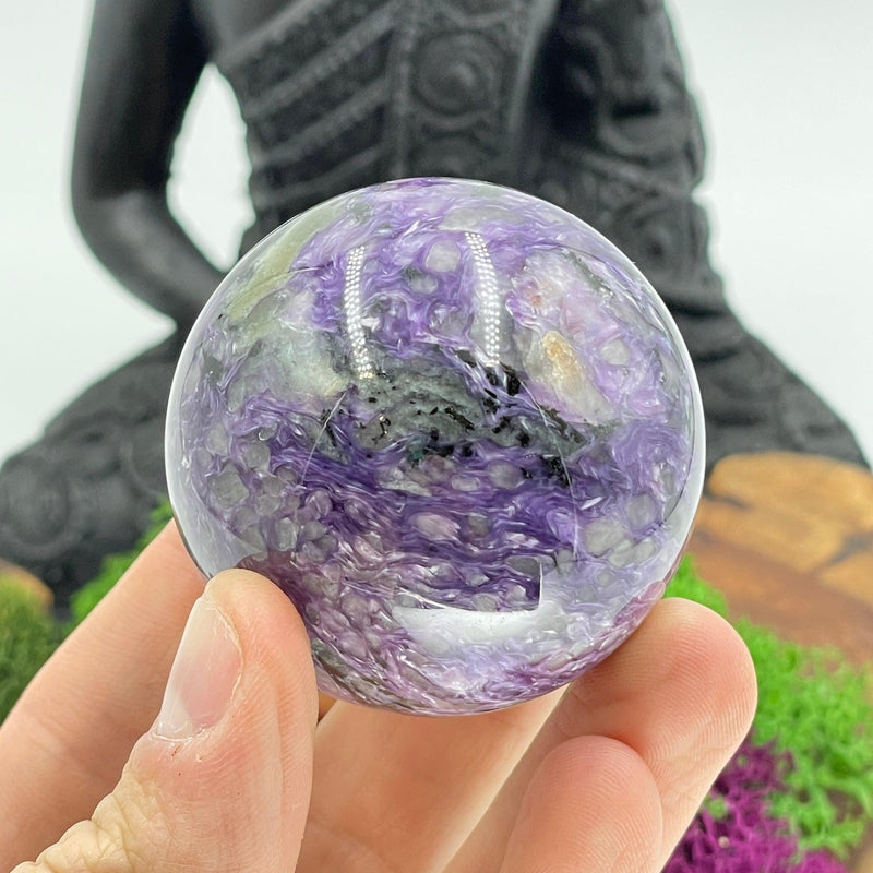 Exotic Charoite Sphere || 50 mm || Transformation || Russia-Nature's Treasures