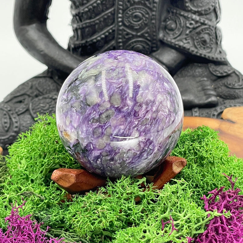 Exotic Charoite Sphere || 50 mm || Transformation || Russia-Nature's Treasures