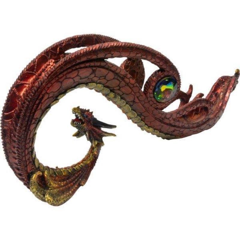 Fire Dragon With Gem Totem Incense Holder || Strength, Magic, Power-Nature's Treasures