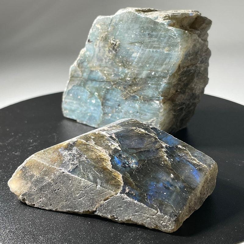 Flashy Labradorite 1 Sided Polished Rough || Empathic Protection || Madagascar-Nature's Treasures