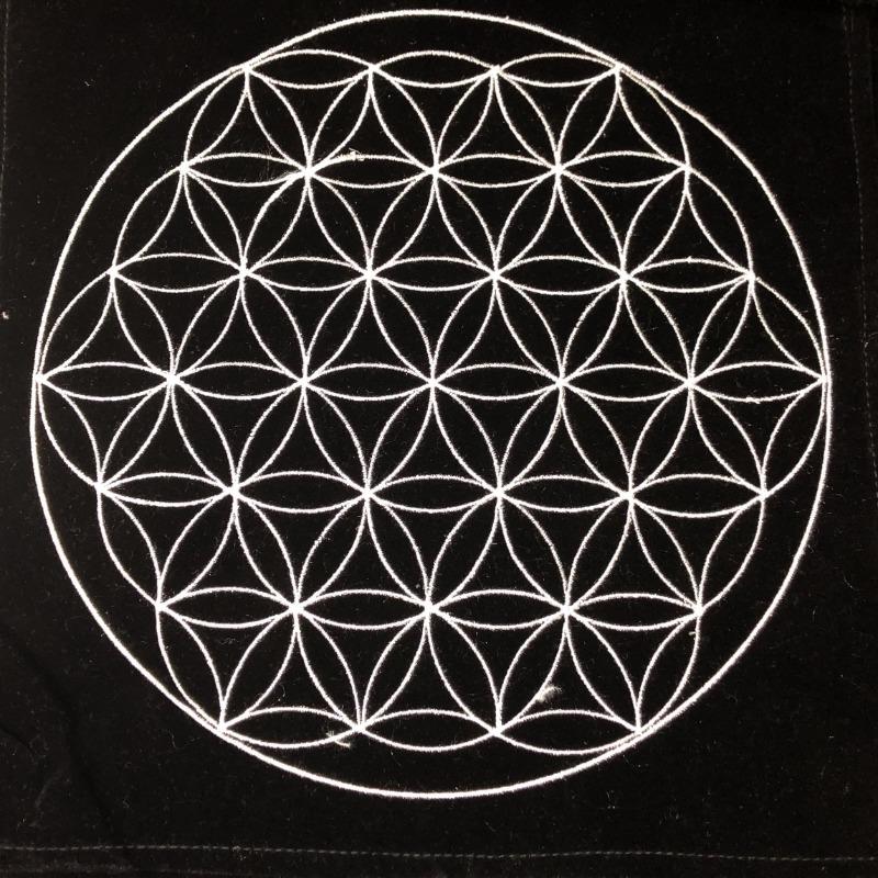Flower of Life Crystal Grid Cloth-Nature's Treasures