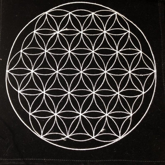 Flower of Life Crystal Grid Cloth-Nature's Treasures