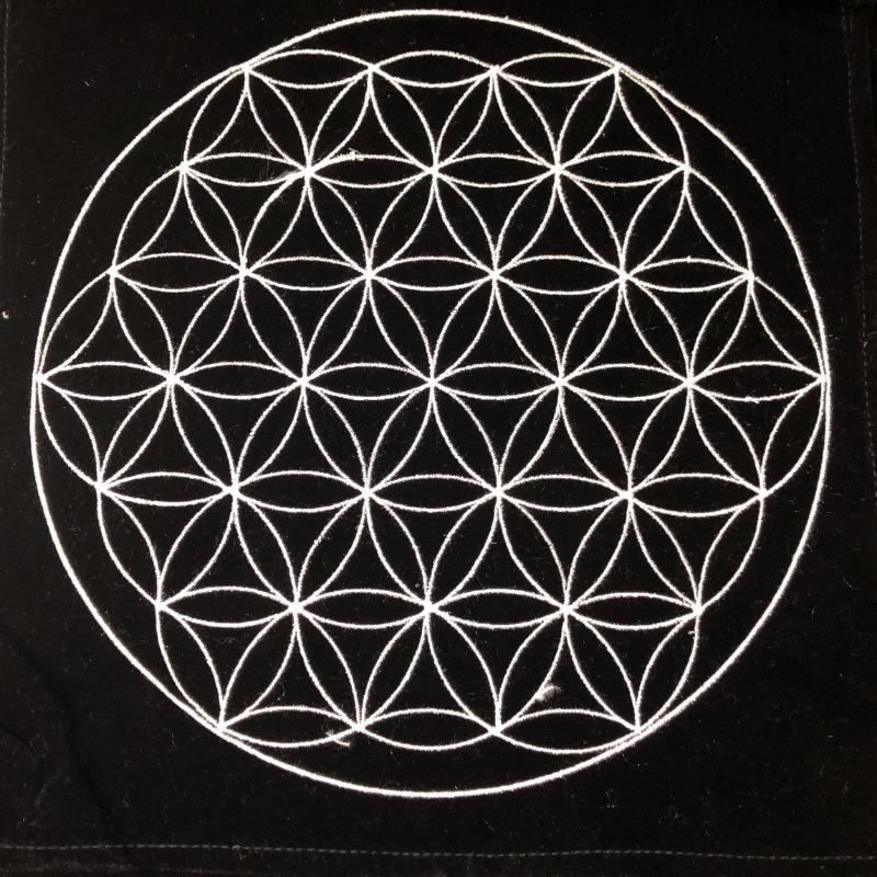 Flower of Life Crystal Grid Cloth-Nature's Treasures