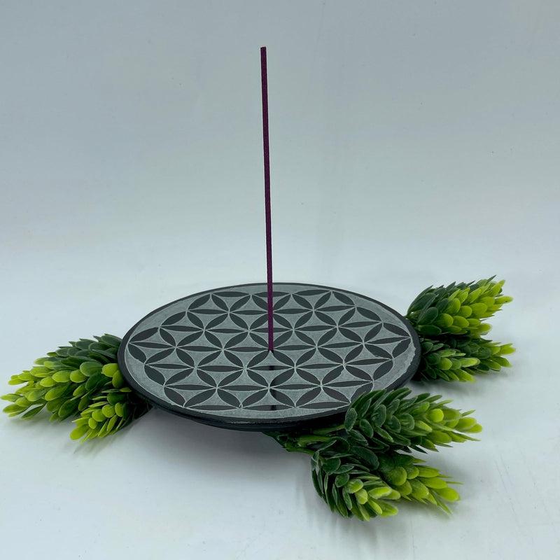 Flower of Life Soapstone Incense Holder-Nature's Treasures