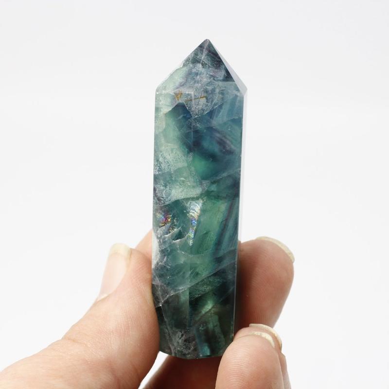 Fluorite Polished Point Tower || Medium || Decision Making-Nature's Treasures
