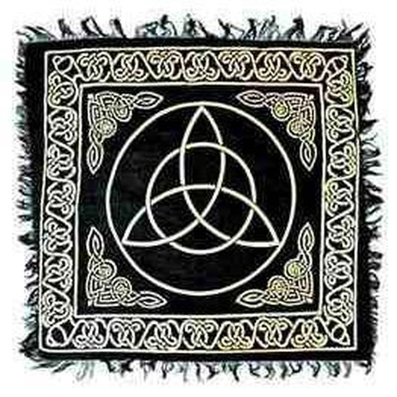 Gold Triquetra Altar Cloth-Nature's Treasures