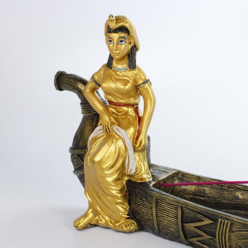 Golden Egyptian Goddess Isis Incense Stick Burner-Nature's Treasures