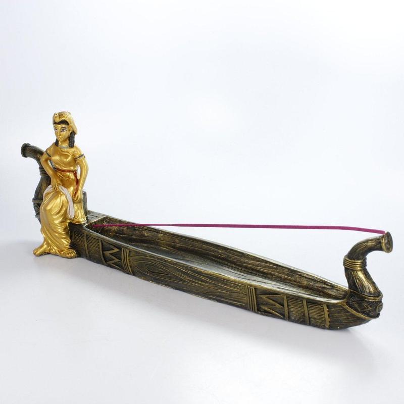 Golden Egyptian Goddess Isis Incense Stick Burner-Nature's Treasures