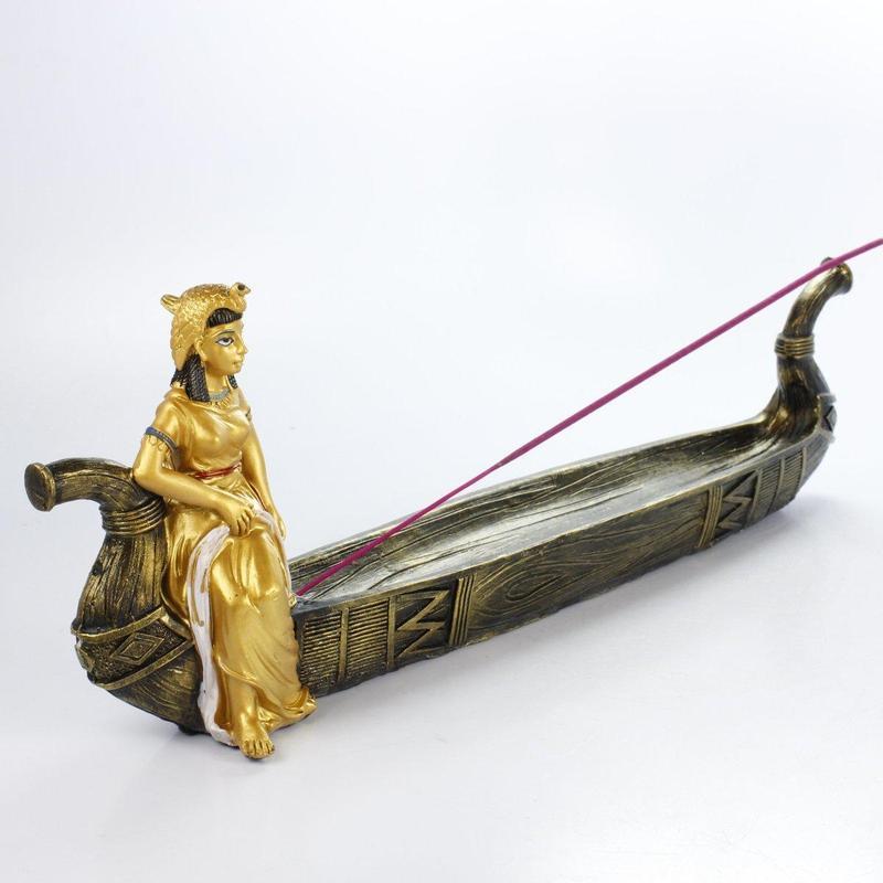 Golden Egyptian Goddess Isis Incense Stick Burner-Nature's Treasures