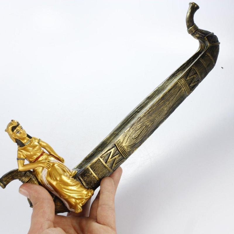 Golden Egyptian Goddess Isis Incense Stick Burner-Nature's Treasures