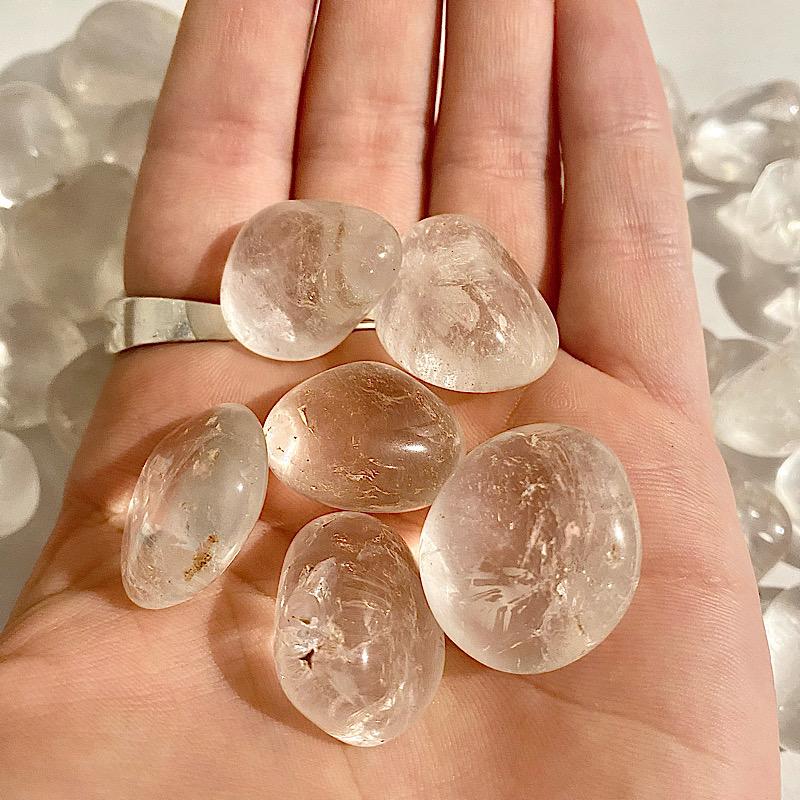 Grade "A" Clear Quartz Tumble Stone - Brazil-Nature's Treasures