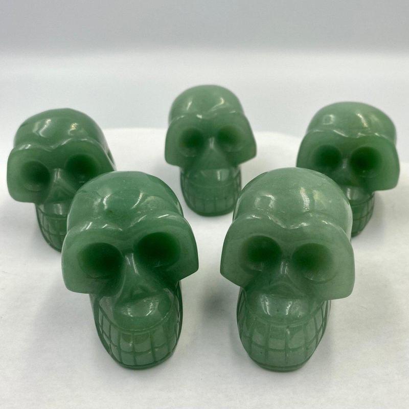 Green Aventurine Skull