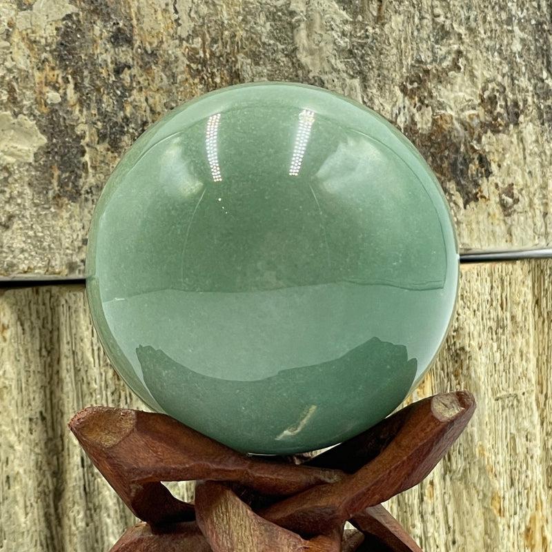 Green Aventurine Sphere 50 mm || Growth and Change-Nature's Treasures