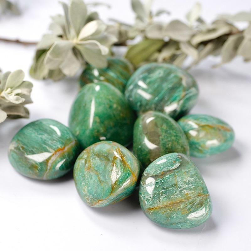 Green Fuchsite Tumbled Stones-Nature's Treasures