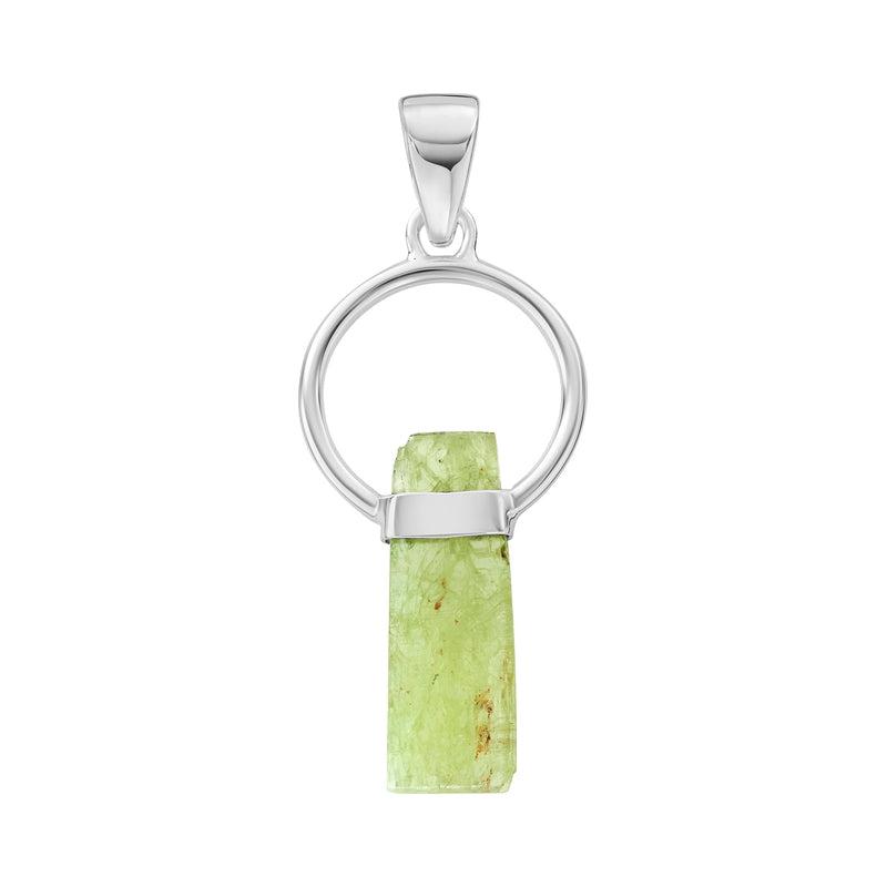 Green Kyanite Pendant | .925 Sterling Silver | Brazil-Nature's Treasures