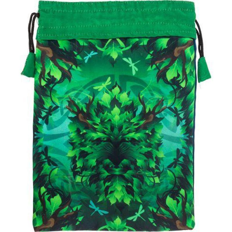 Green Man Poly Drawstring Accessory Bag-Nature's Treasures