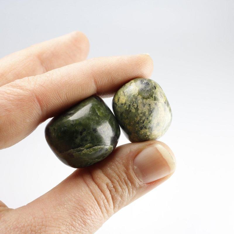 Green Nephrite Jade Tumble-Nature's Treasures