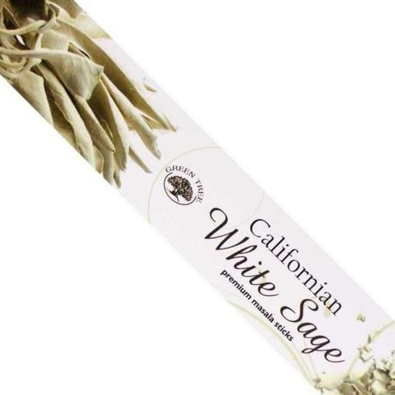 Green Tree "Californian White Sage" Masala Incense Sticks - 15gr-Nature's Treasures