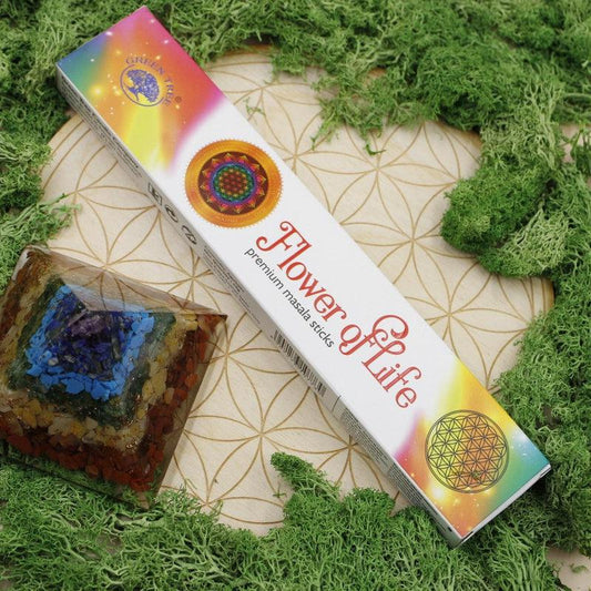 Green Tree "Flower of Life" Masala Incense Sticks - 15g-Nature's Treasures