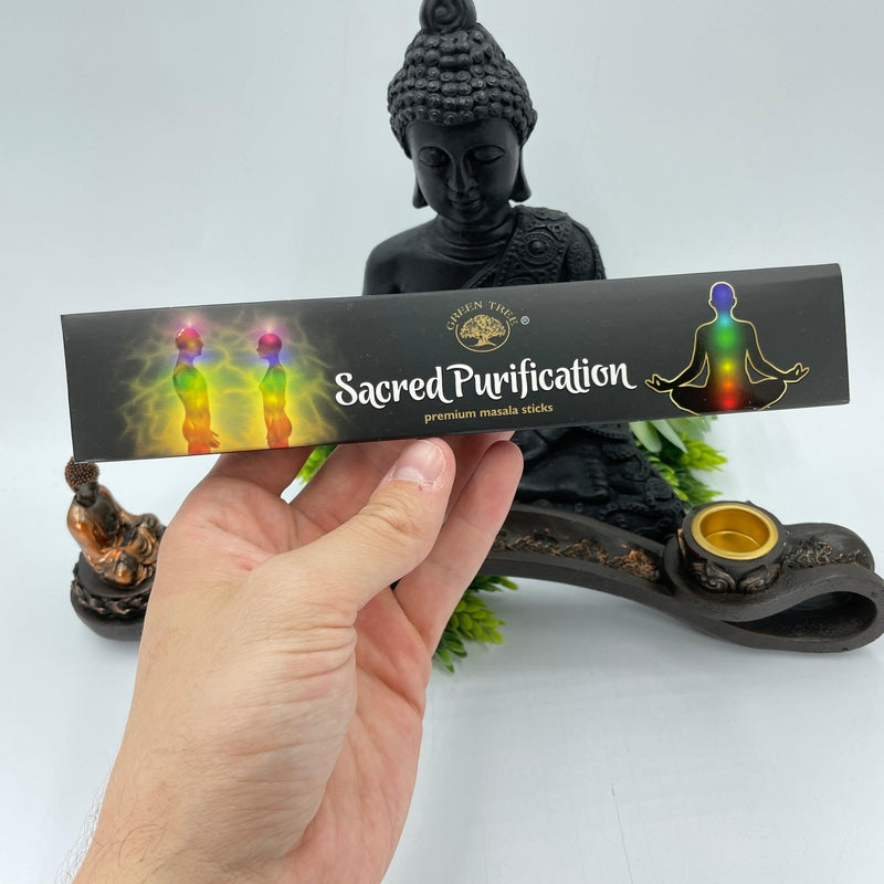 Green Tree "Sacred Purification" Masala Incense Sticks - 15g-Nature's Treasures