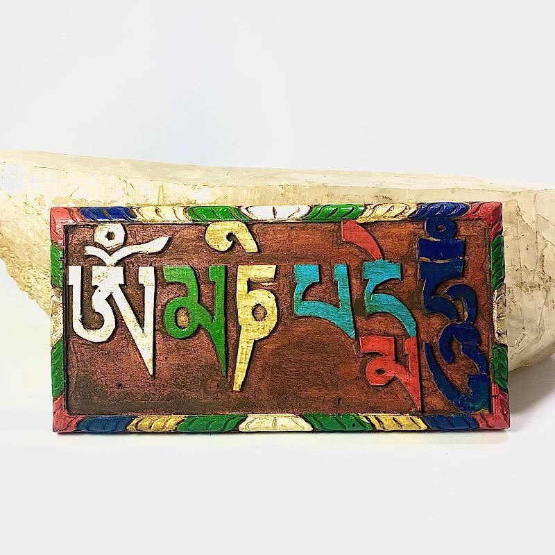 Hand Carved Namaste Wooden Plaque-Nature's Treasures