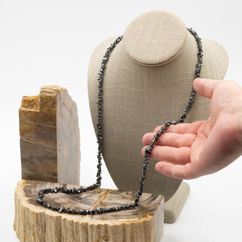 Hematite Chip Necklace-Nature's Treasures