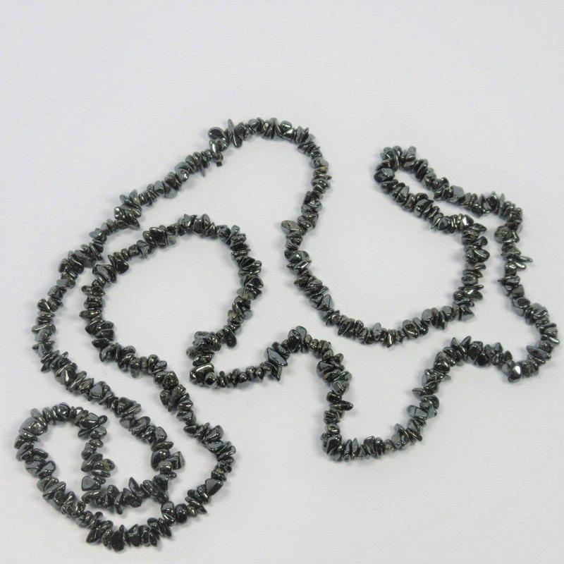 Hematite Chip Necklace-Nature's Treasures
