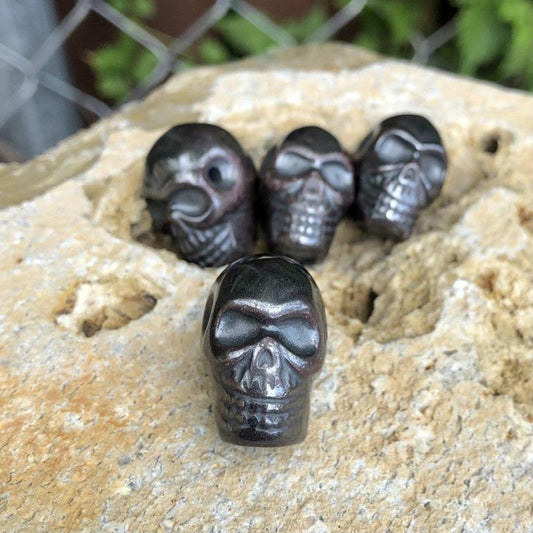 Hematite Skull Drilled Pendant - Mini-Nature's Treasures
