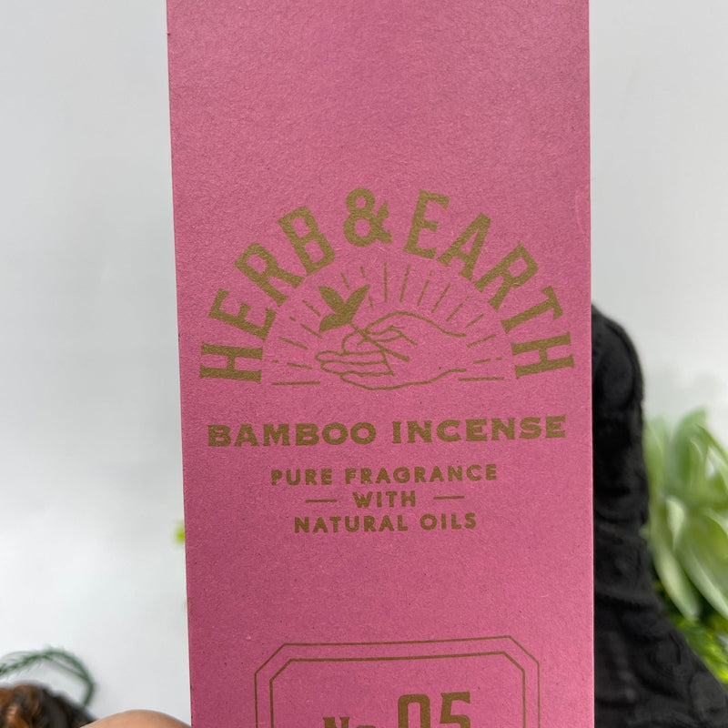 Herb & Earth "Rose" Bamboo Incense Sticks-Nature's Treasures