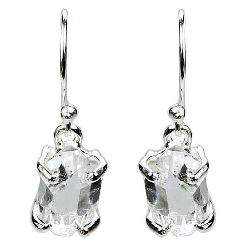 Herkimer Diamond Bling Earrings || .925 Sterling Silver-Nature's Treasures