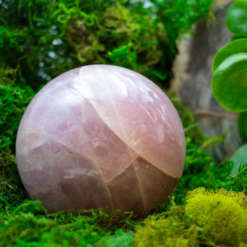 High Grade Rose Quartz Spheres || Self Love, Past Emotional Healing || Madagascar-Nature's Treasures