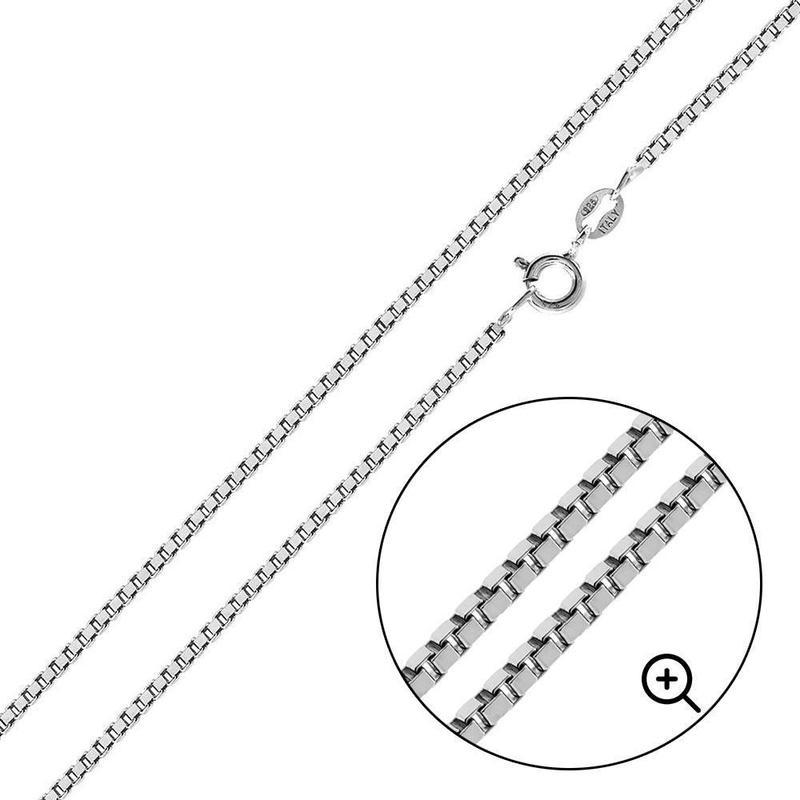 High-Polished Box Chain Necklace || .925 Sterling Silver-Nature's Treasures