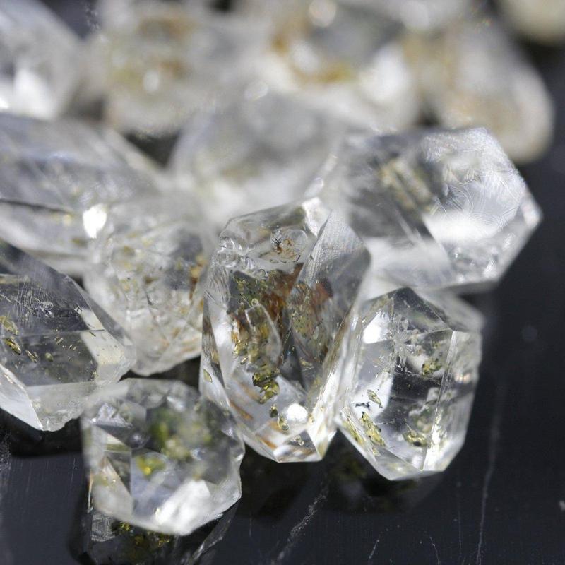 High-Vibe Golden Enhydro Quartz Specimens Zard Mountains, Pakistan-Nature's Treasures