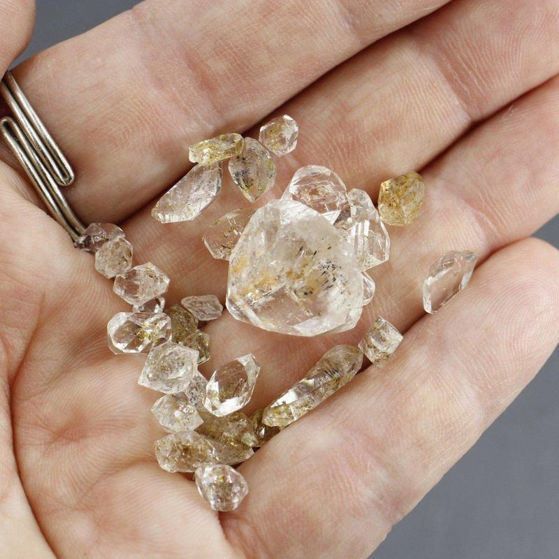 High-Vibe Golden Enhydro Quartz Specimens Zard Mountains, Pakistan-Nature's Treasures