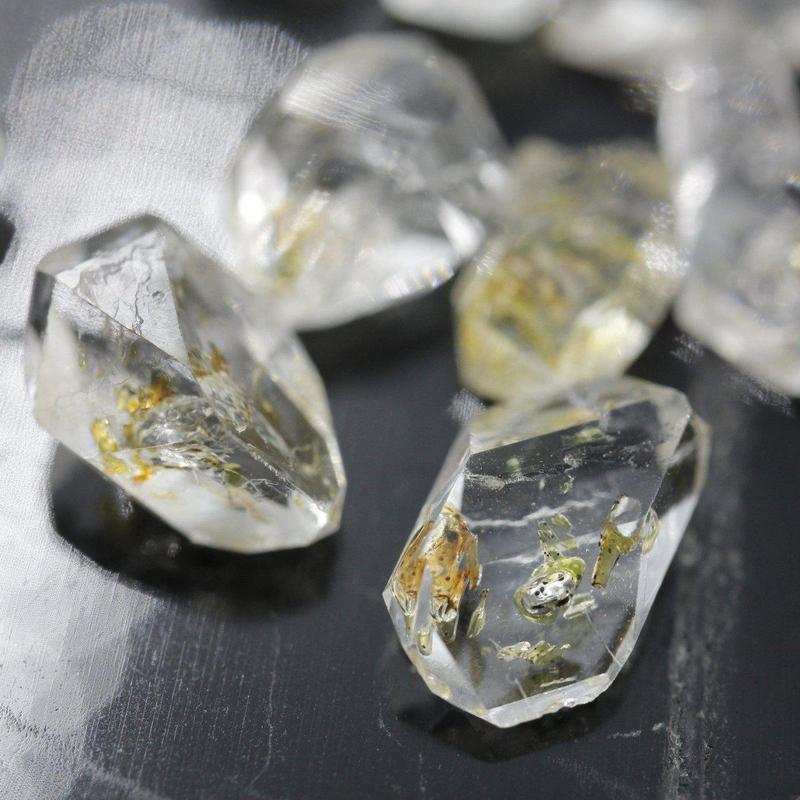 High-Vibe Golden Enhydro Quartz Specimens Zard Mountains, Pakistan-Nature's Treasures