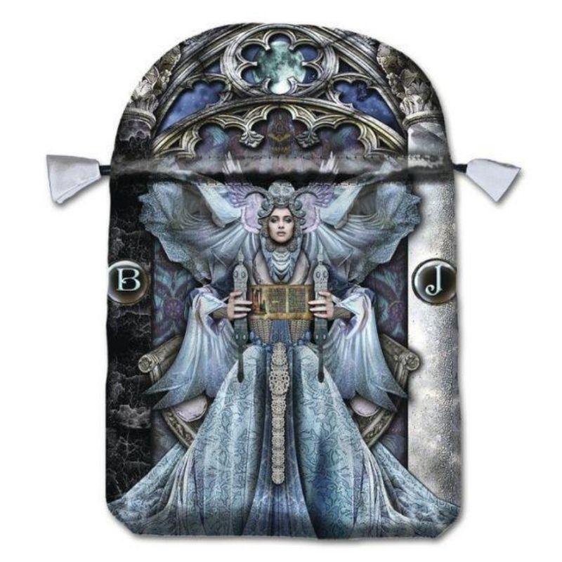 Illuminati High Priestess - Satin Tarot Card Bag - Oracle Deck Pouch