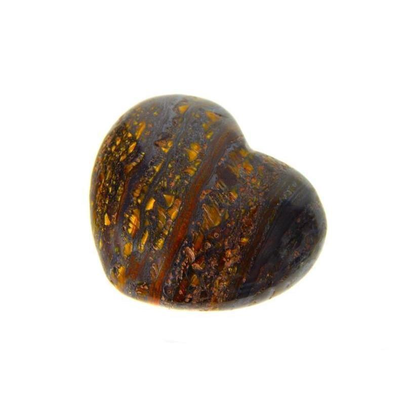 Iron Tiger's Eye Puff Heart-Nature's Treasures