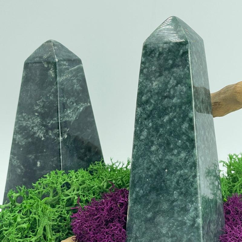 Jade Polished Obelisk || Nourishing || Pakistan-Nature's Treasures