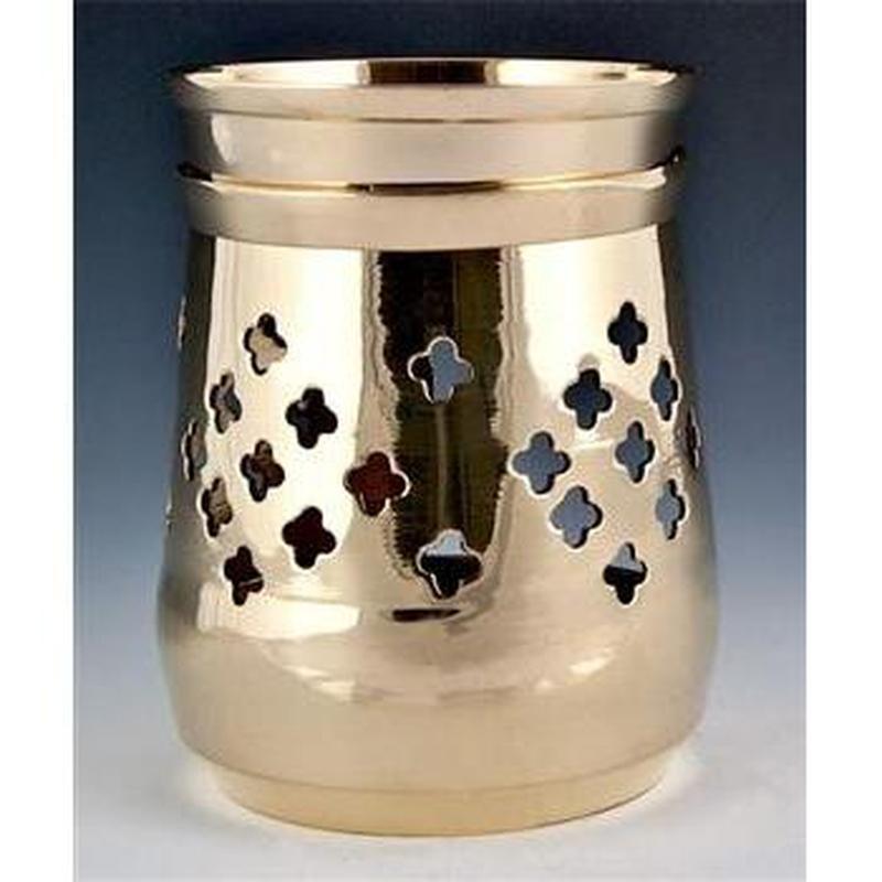 Jali Cut Brass Aroma Lamp-Nature's Treasures