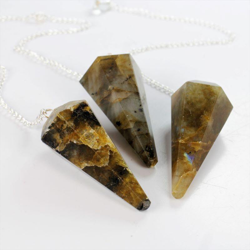 Labradorite Crystal Pendulum-Nature's Treasures