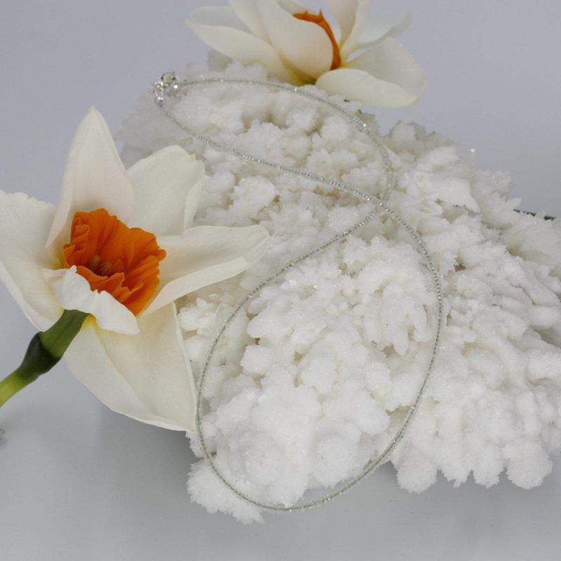 Labradorite Dainty Faceted Necklace 2MM || .925 Sterling Silver-Nature's Treasures