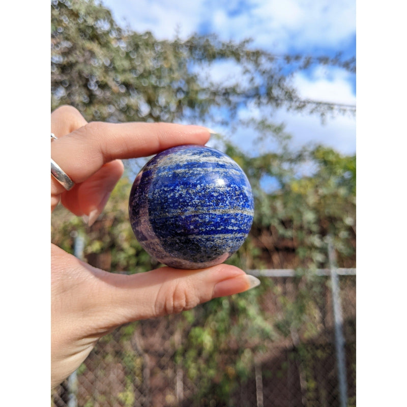 Lapis Lazuli Sphere 50mm-Nature's Treasures