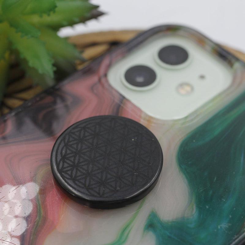 Laser Etched Shungite EMF Protection Disk || Flower Of Life || Russia-Nature's Treasures