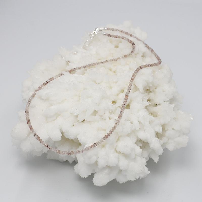 Lepidocrocite In Quartz Dainty Faceted Necklace || .925 Sterling Silver-Nature's Treasures