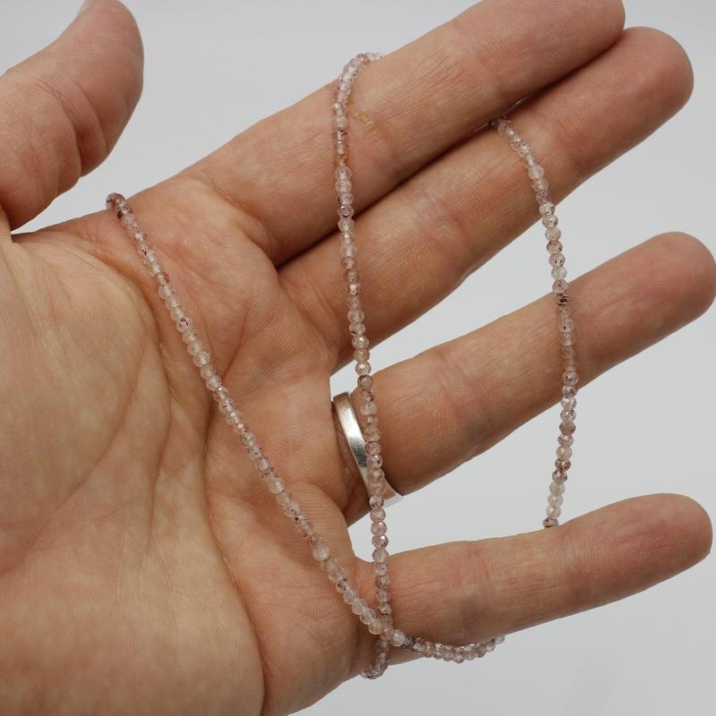 Lepidocrocite In Quartz Dainty Faceted Necklace || .925 Sterling Silver-Nature's Treasures