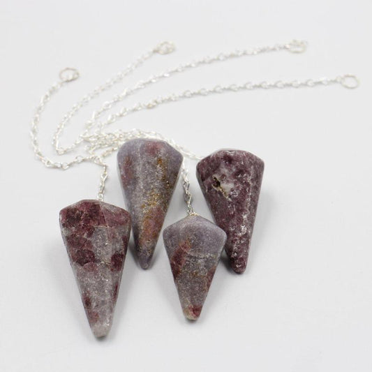 Lepidolite Pendulum Divination Tool || Worry Releaser-Nature's Treasures