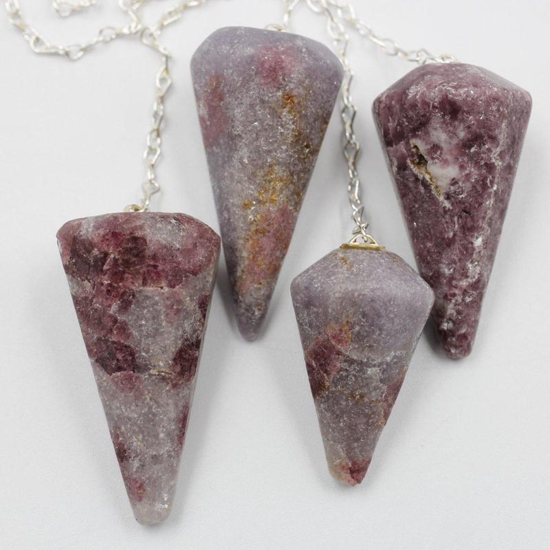 Lepidolite Pendulum Divination Tool || Worry Releaser-Nature's Treasures