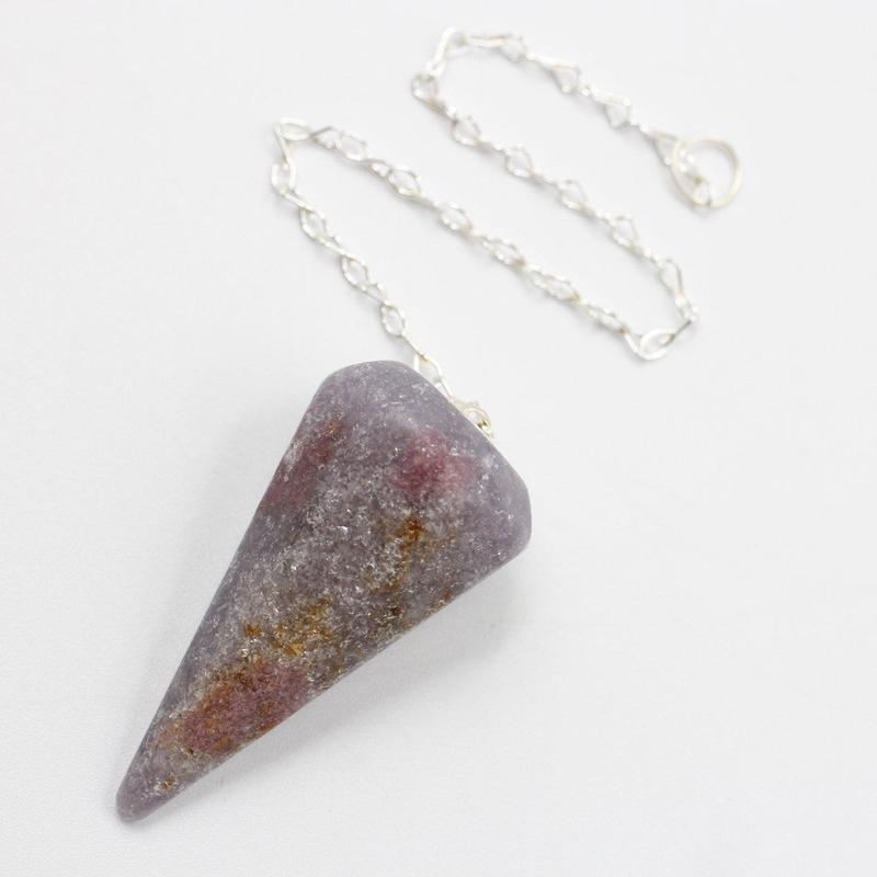 Lepidolite Pendulum Divination Tool || Worry Releaser-Nature's Treasures