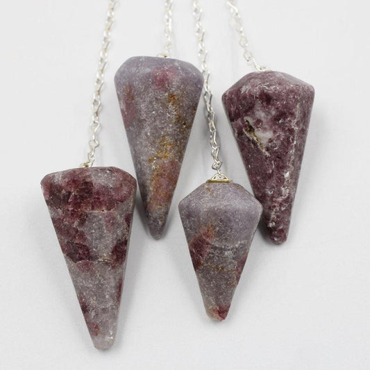 Lepidolite Pendulum Divination Tool || Worry Releaser-Nature's Treasures