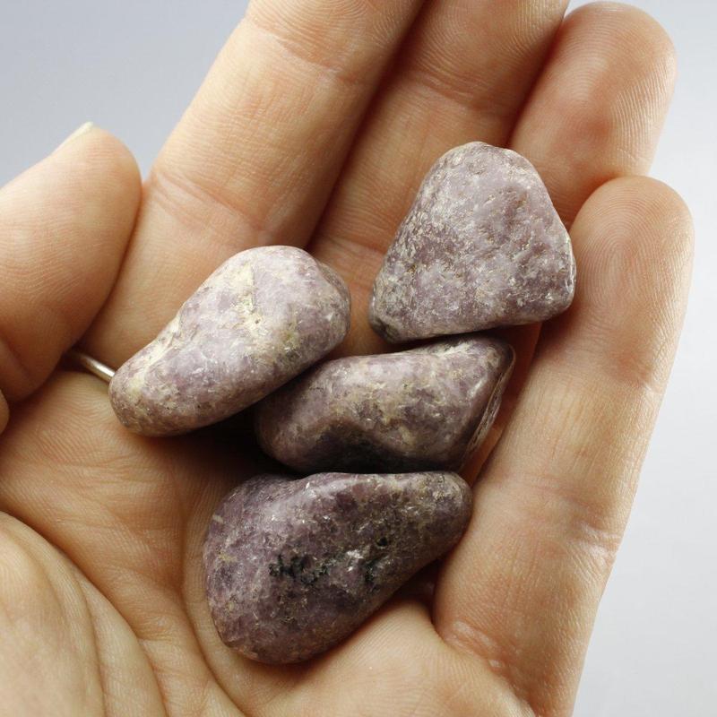Lepidolite Tumble Stone From Brazil || Stress Releaser-Nature's Treasures